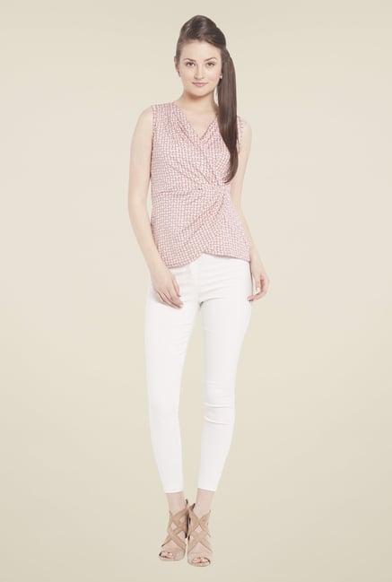 Globus Pink Printed Sleeveless Top Globus Pink Printed Sleeveless Top