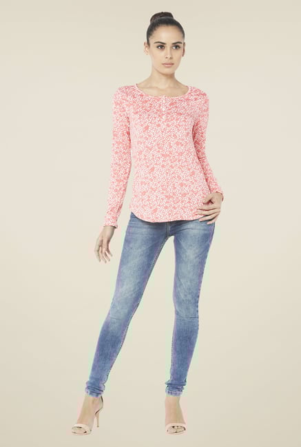 Globus Pink Printed Top Globus Pink Printed Top
