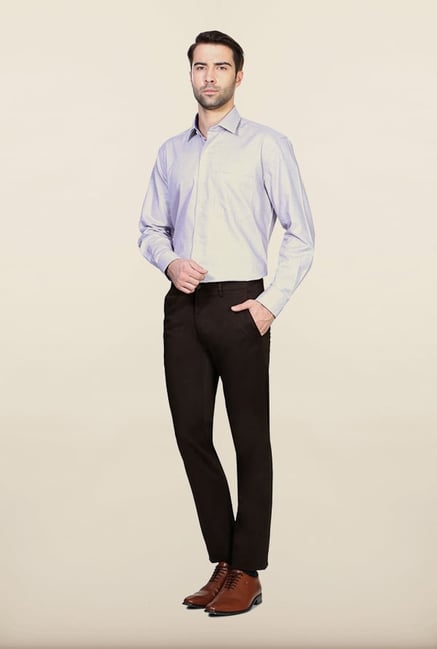 Van Heusen Brown Solid Formal Trouser Van Heusen Brown Solid Formal Trouser