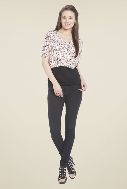 Globus Multicolor Printed V Neck Top Globus Multicolor Printed V Neck Top