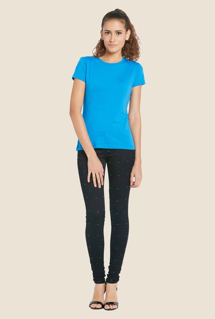 Globus Blue Solid T-shirt Globus Blue Solid T-shirt