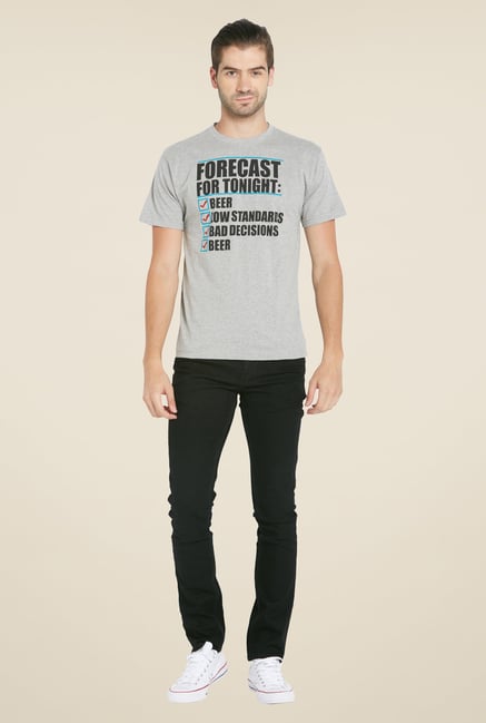 Globus Grey Printed T Shirt Globus Grey Printed T Shirt