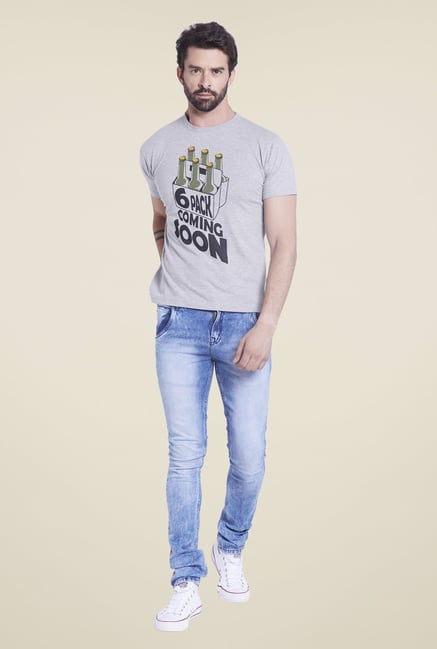 Globus Grey Printed T Shirt Globus Grey Printed T Shirt