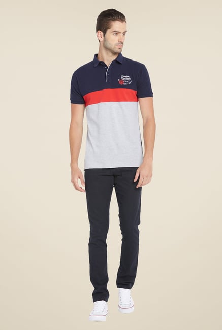 Globus Multicolor Solid Polo T Shirt Globus Multicolor Solid Polo T Shirt