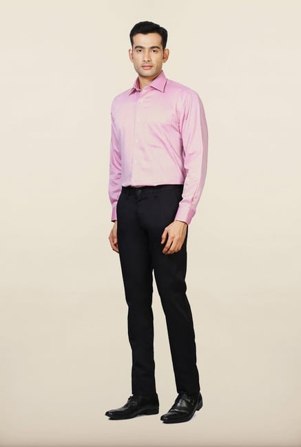 Allen Solly Black Solid Formal Trouser Allen Solly Black Solid Formal Trouser