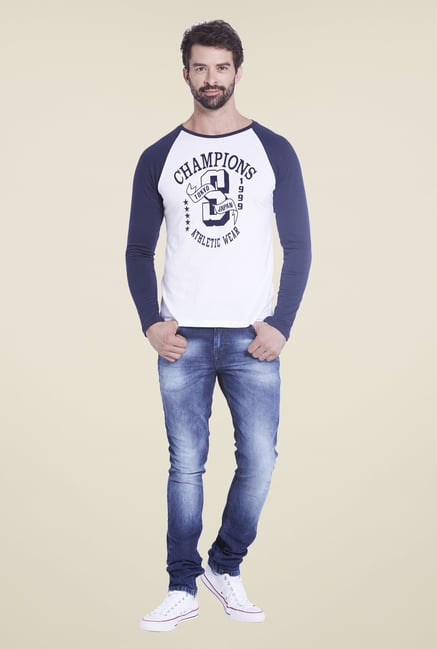 Globus White Printed T Shirt Globus White Printed T Shirt