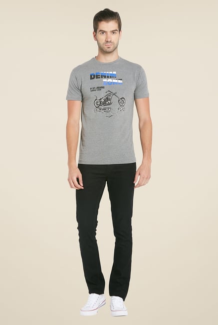 Globus Grey Printed T Shirt Globus Grey Printed T Shirt