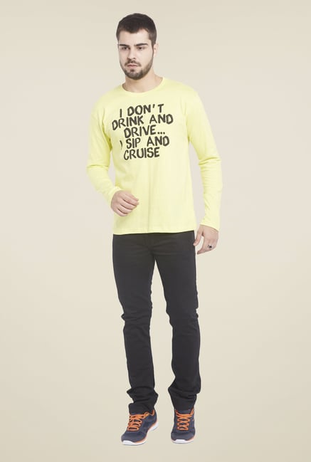Globus Yellow Printed T Shirt Globus Yellow Printed T Shirt