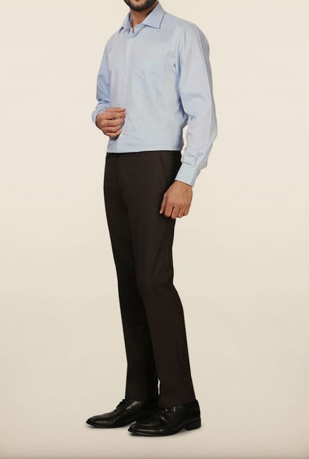 Van Heusen Brown Solid Formal Trouser Van Heusen Brown Solid Formal Trouser