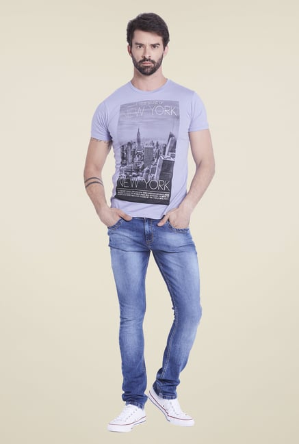 Globus Purple Graphic Print T Shirt Globus Purple Graphic Print T Shirt