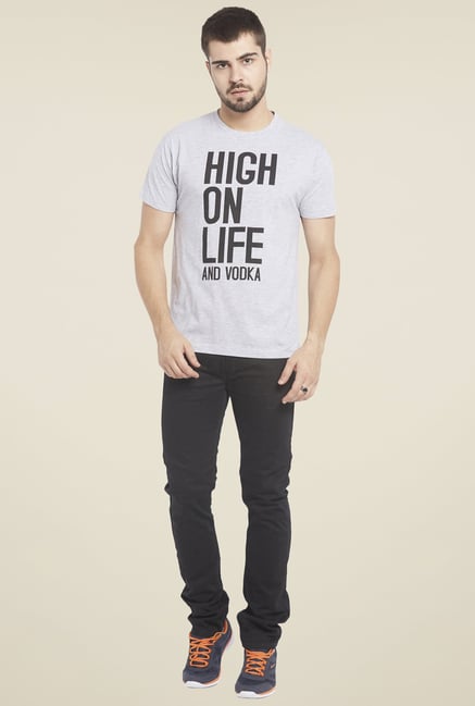 Globus Grey Printed T Shirt Globus Grey Printed T Shirt