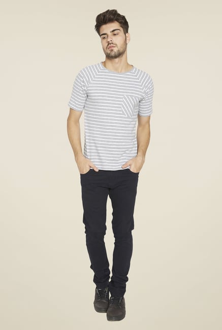 Globus Grey Striped T Shirt Globus Grey Striped T Shirt