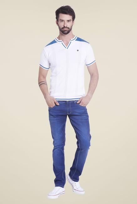 Globus White Solid T Shirt Globus White Solid T Shirt