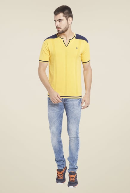 Globus Yellow Solid T Shirt Globus Yellow Solid T Shirt