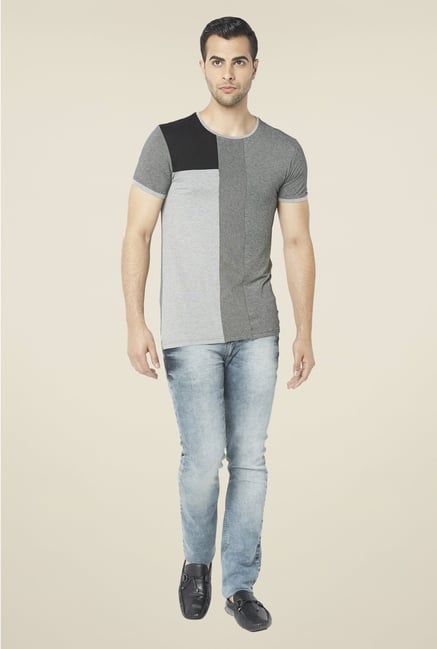 Globus Grey Solid T Shirt Globus Grey Solid T Shirt