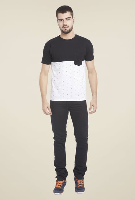 Globus Black & White Printed T Shirt Globus Black & White Printed T Shirt
