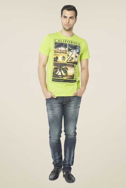 Globus Lime Graphic Print T Shirt Globus Lime Graphic Print T Shirt