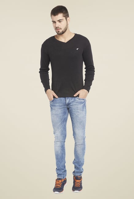 Globus Black Solid T Shirt Globus Black Solid T Shirt