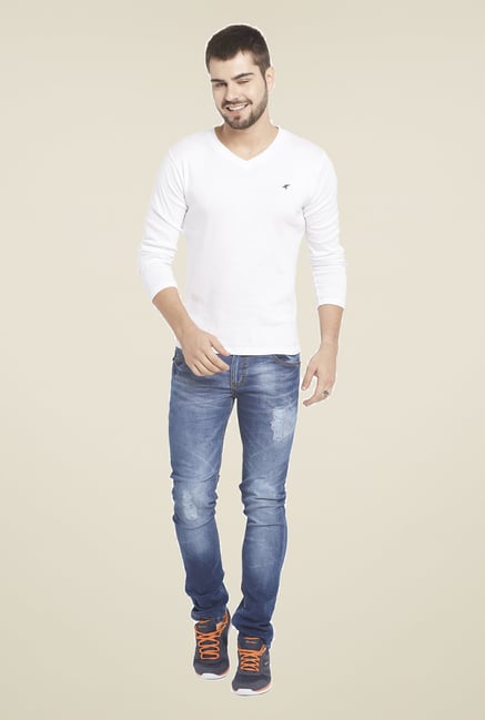 Globus White Solid T Shirt Globus White Solid T Shirt