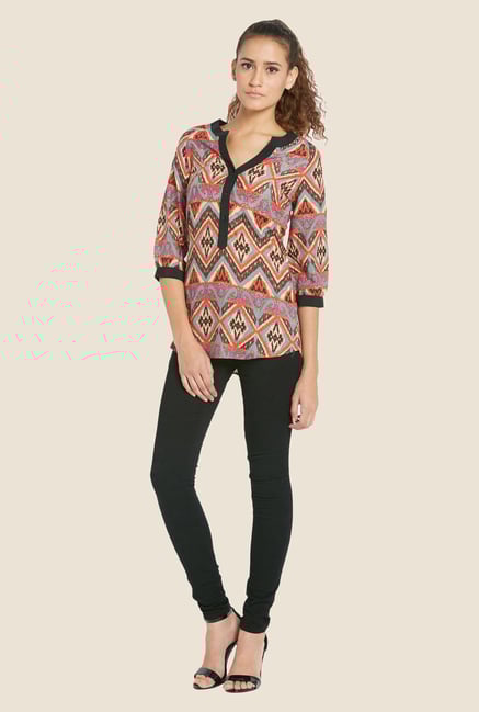 Globus Multicolor V-neck Top Globus Multicolor V-neck Top