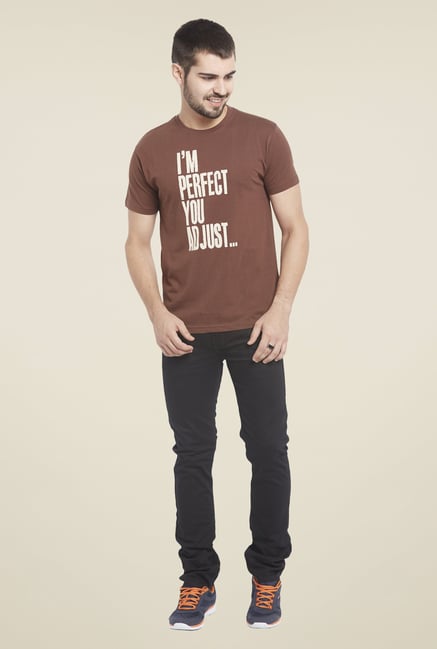 Globus Brown Printed T Shirt Globus Brown Printed T Shirt