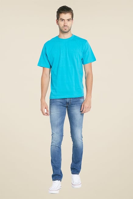 Globus Turquoise Solid T Shirt Globus Turquoise Solid T Shirt