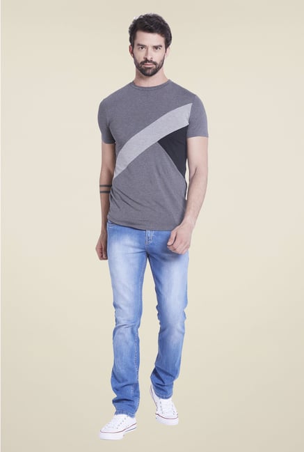Globus Grey Solid T Shirt Globus Grey Solid T Shirt