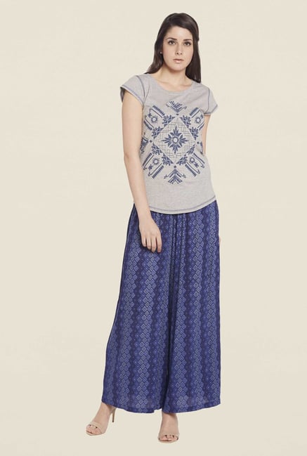 Globus Grey Cotton Top Globus Grey Cotton Top