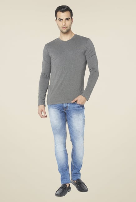 Globus Grey Solid T Shirt Globus Grey Solid T Shirt