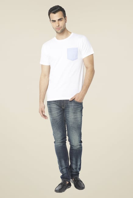 Globus White Solid T Shirt Globus White Solid T Shirt