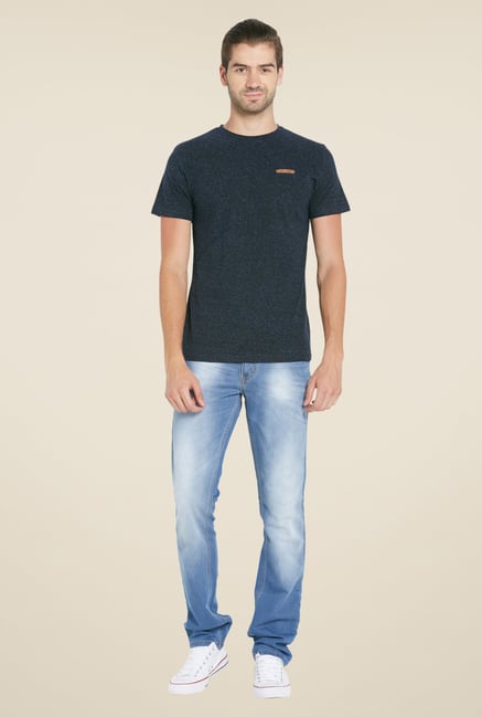Globus Navy Printed T Shirt Globus Navy Printed T Shirt