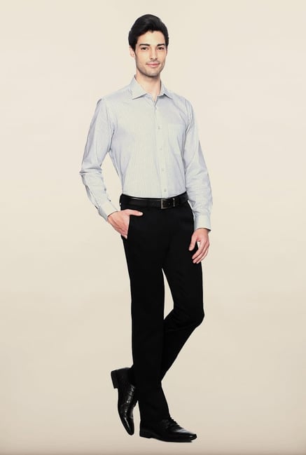 Van Heusen Black Solid Formal Trouser Van Heusen Black Solid Formal Trouser