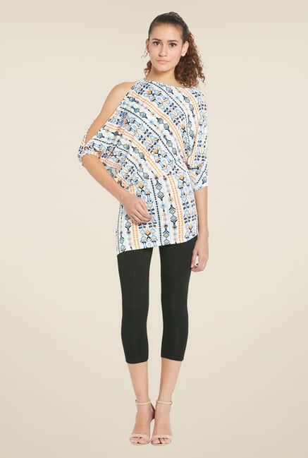 Globus White Round Neck Top Globus White Round Neck Top