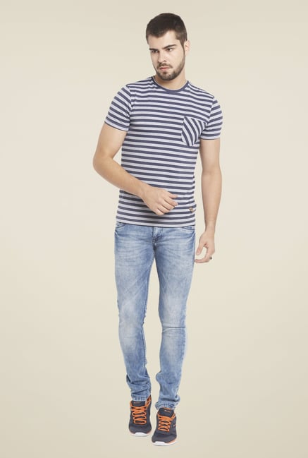 Globus Navy Striped T Shirt Globus Navy Striped T Shirt