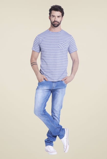 Globus Blue Striped T Shirt Globus Blue Striped T Shirt