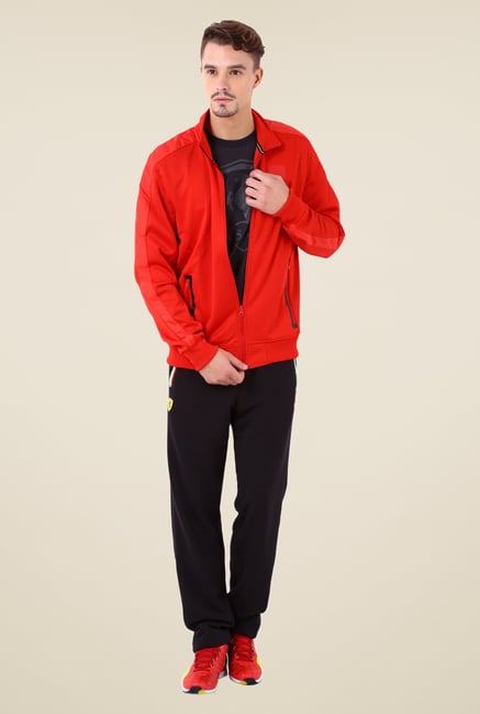 Puma Red Solid Sports Jacket Puma Red Solid Sports Jacket