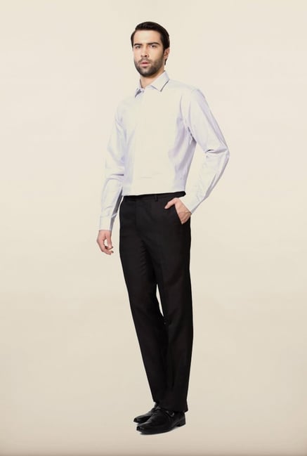 University of Oxford Grey Solid Formal Trouser University of Oxford Grey Solid Formal Trouser