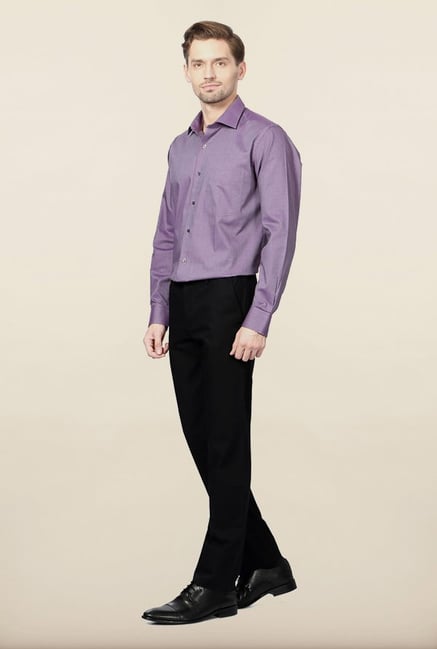 Allen Solly Black Solid Formal Trouser Allen Solly Black Solid Formal Trouser