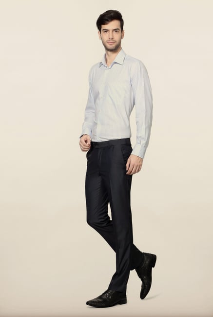 Van Heusen Grey Solid Formal Trouser Van Heusen Grey Solid Formal Trouser