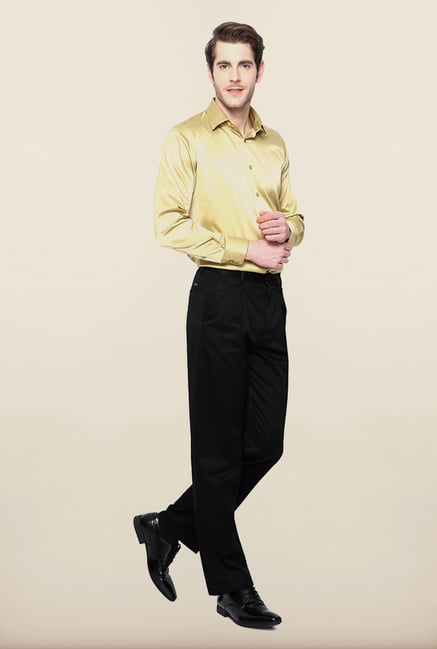 Van Heusen Black Solid Formal Trouser Van Heusen Black Solid Formal Trouser