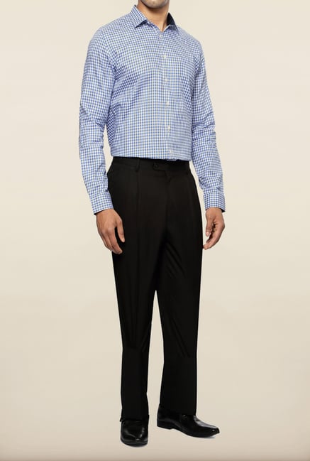 Van Heusen Black Solid Formal Trouser Van Heusen Black Solid Formal Trouser
