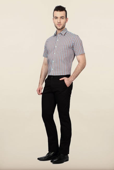 Allen Solly Black Solid Formal Trouser Allen Solly Black Solid Formal Trouser