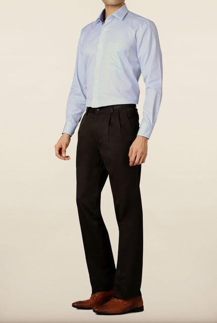 Allen Solly Brown Solid Formal Trouser Allen Solly Brown Solid Formal Trouser