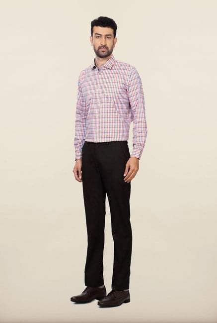Allen Solly Brown Solid Formal Trouser Allen Solly Brown Solid Formal Trouser