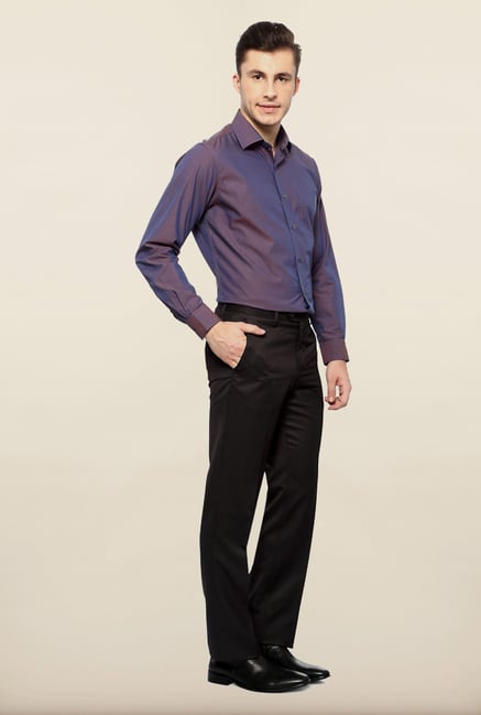 Van Heusen Grey Solid Formal Trouser Van Heusen Grey Solid Formal Trouser