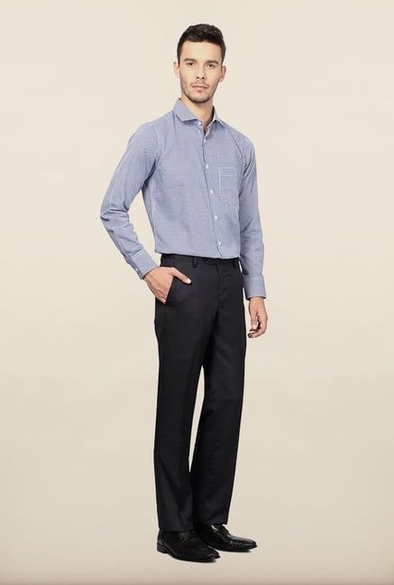 Van Heusen Navy Solid Formal Trouser Van Heusen Navy Solid Formal Trouser