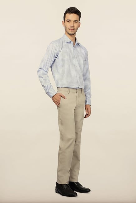Van Heusen Beige Solid Formal Trouser Van Heusen Beige Solid Formal Trouser