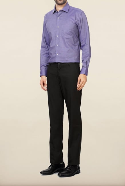Allen Solly Olive Solid Formal Trouser Allen Solly Olive Solid Formal Trouser