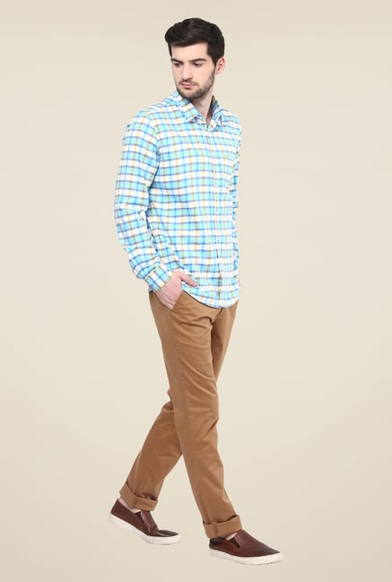 Turtle Blue Checks Shirt Turtle Blue Checks Shirt