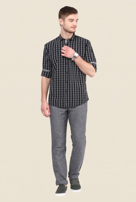 Turtle Black Checks Shirt Turtle Black Checks Shirt